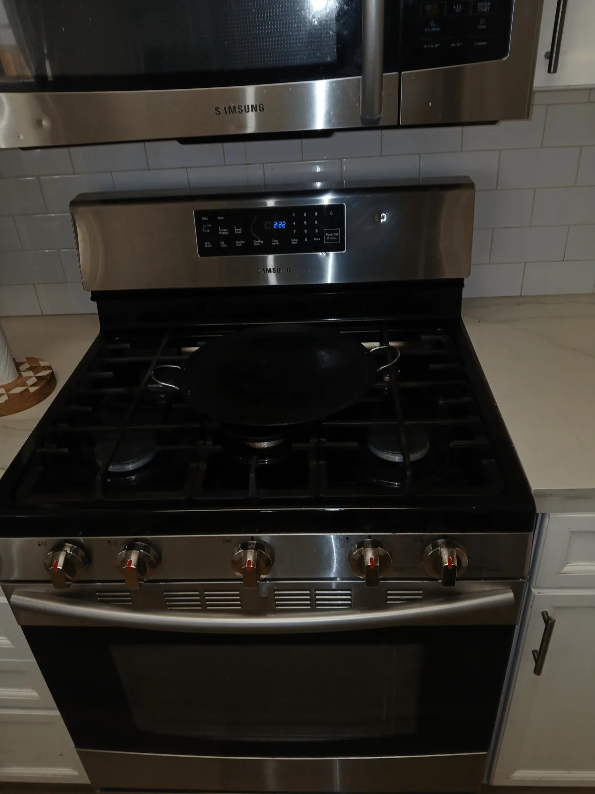 Stovetop after detail cleaning at the same Madison client home